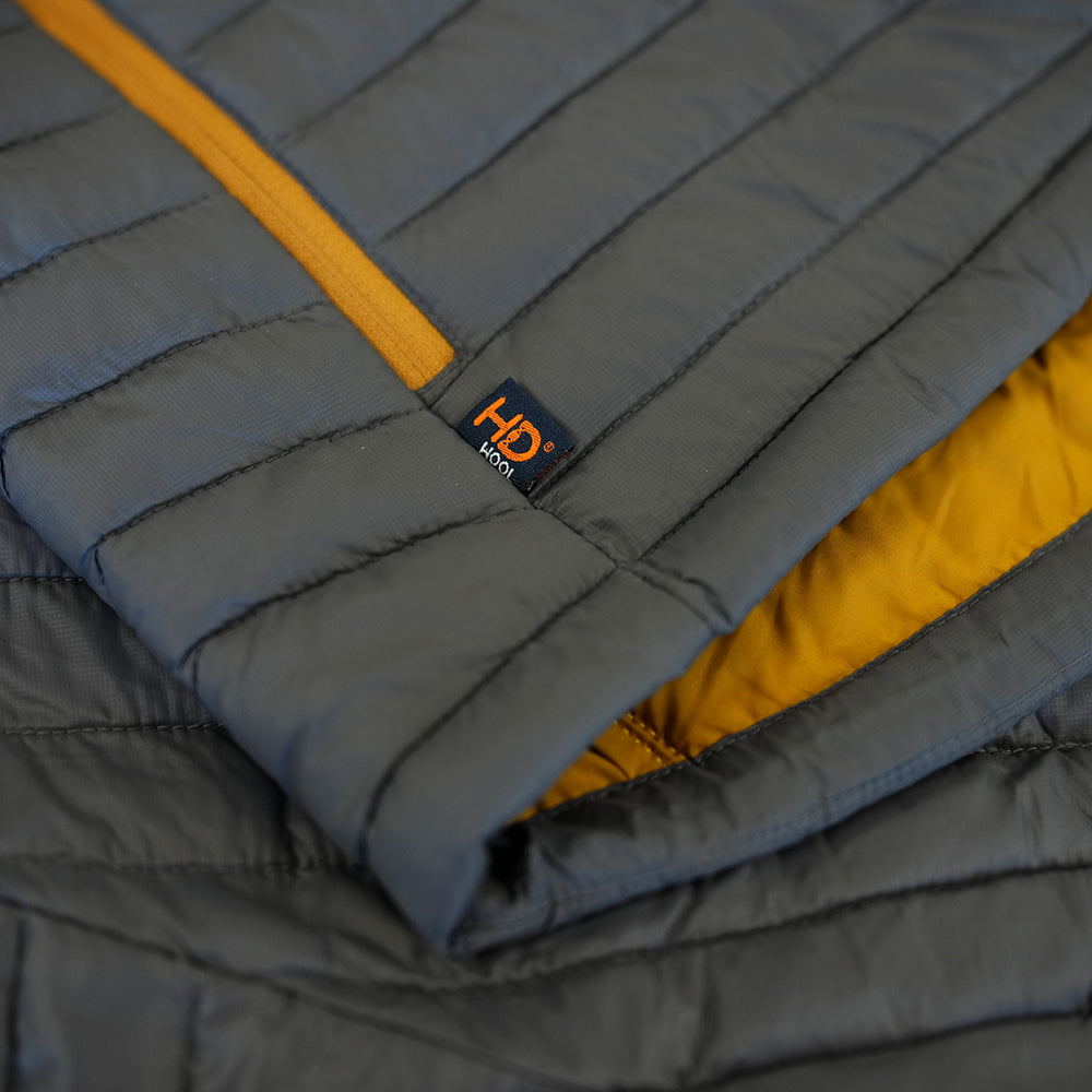 Isobaa Mens Merino Wool Insulated Jacket (Smoke/Mustard)