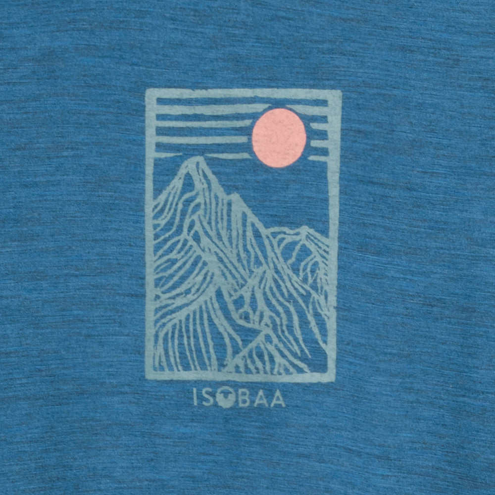 Mens Merino 150 Stamp Summit Tee (Petrol)