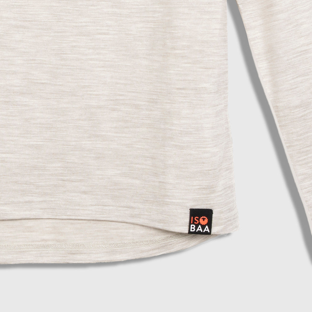 Mens Merino 180 Long Sleeve Crew (Jute)