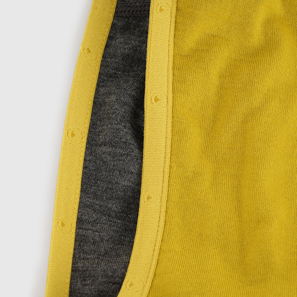 Herren Merino 200 Zip Neck Hoodie (Lime/Smoke)