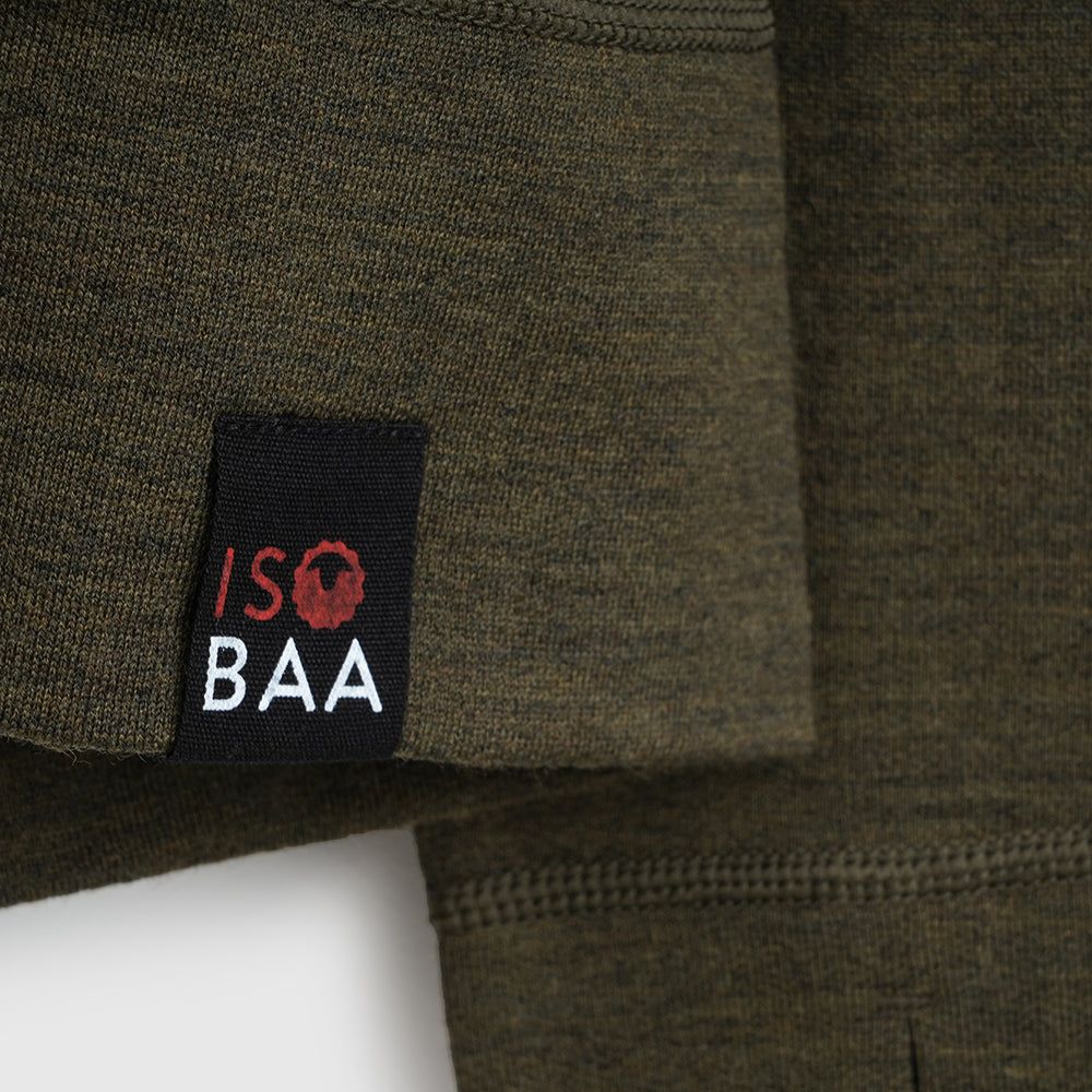 Mens Merino 260 Casual Hoodie (Dark Olive)