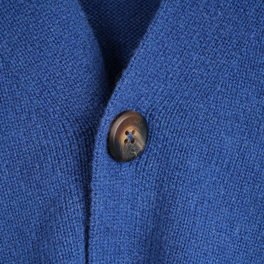 Mens Rove Merino Cardigan (Denim)