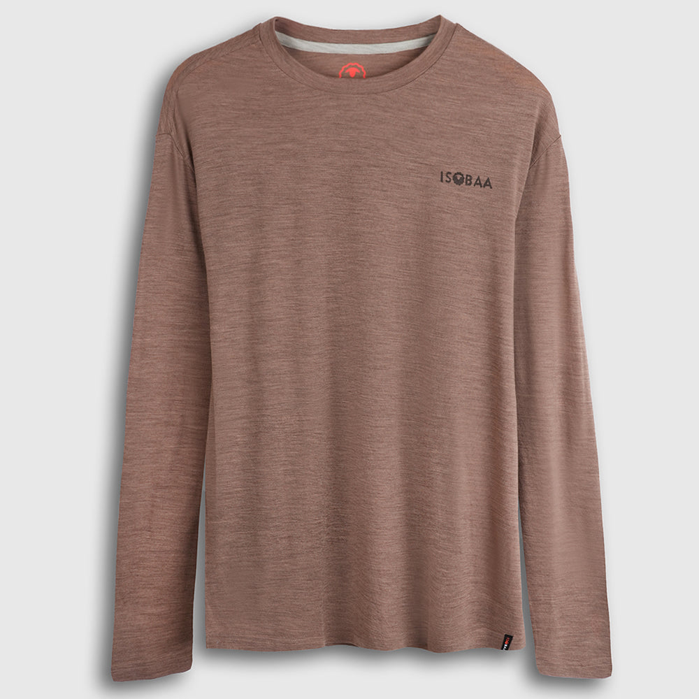 Mens Sketched Horizon Merino 150 LS Relaxed Tee (Bran)