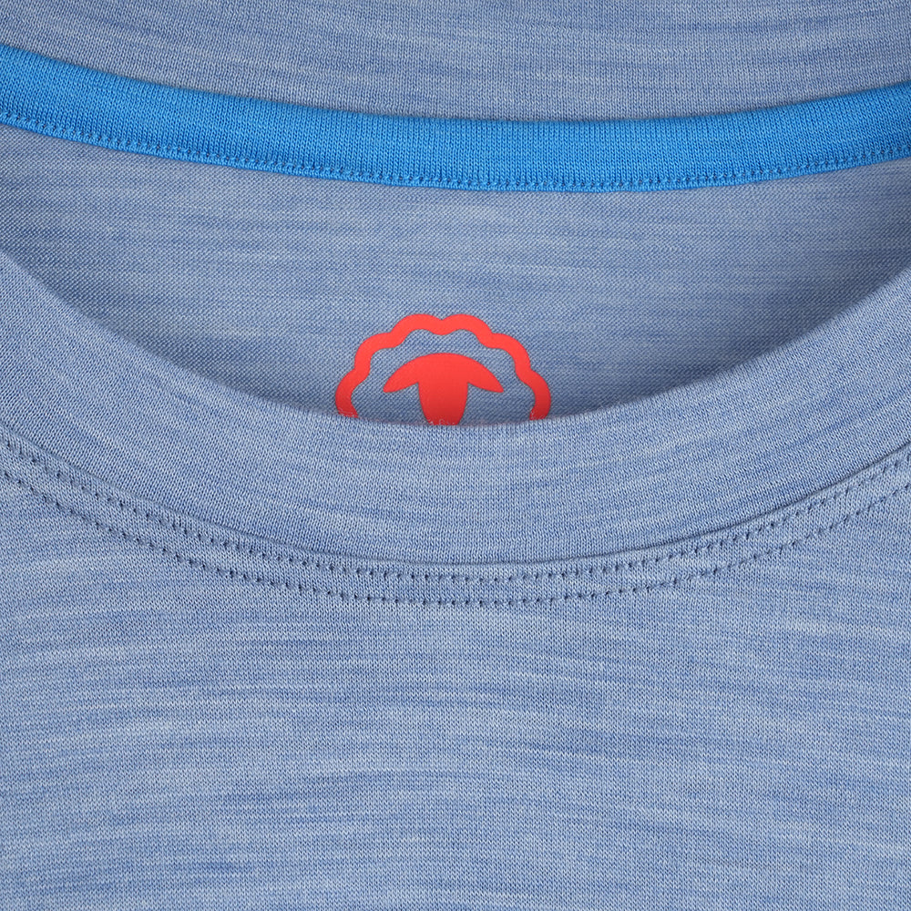 Mens Sketched Horizon Merino 150 LS Relaxed Tee (Sky)