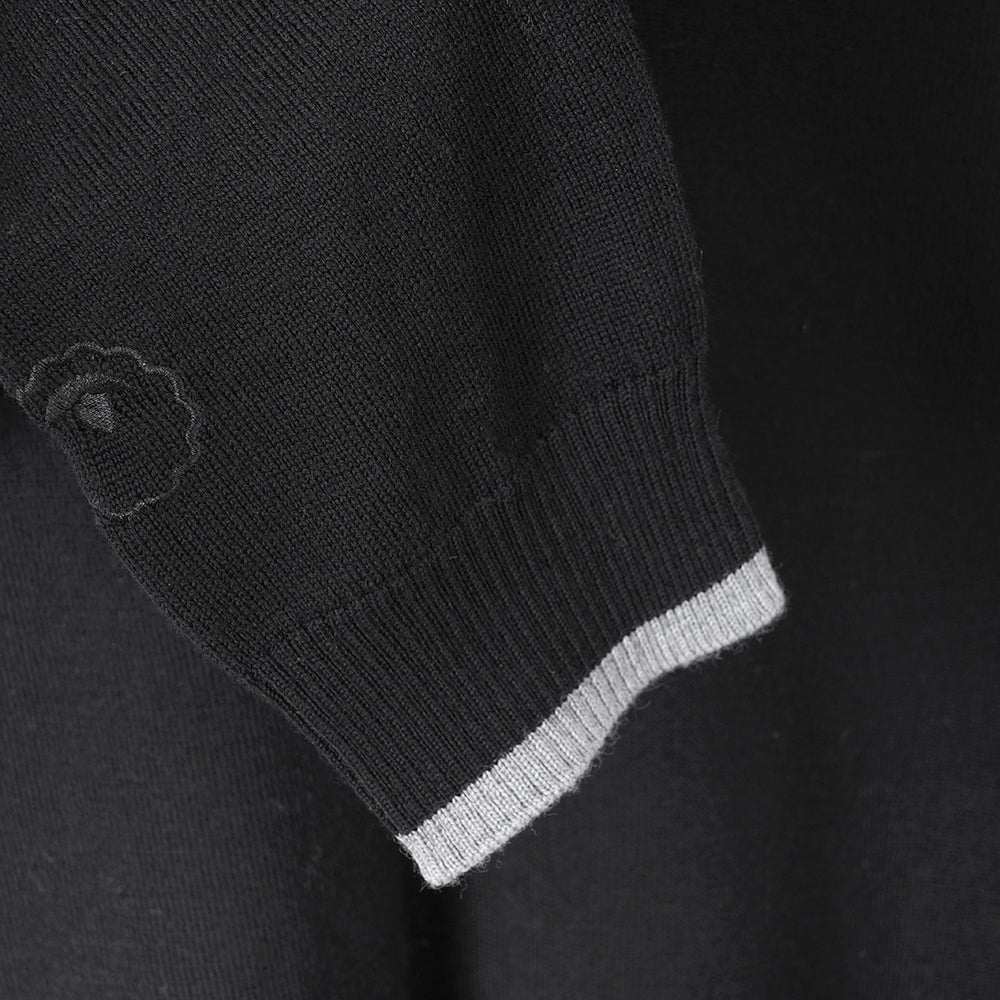 Mens Woolsey Merino V-Neck Sweater (Black)