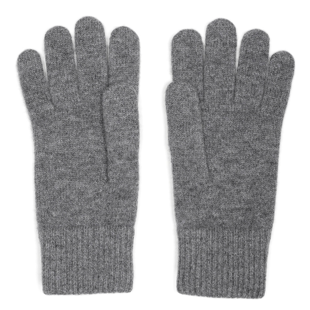 Merino 6gg Knitted Gloves (Charcoal)
