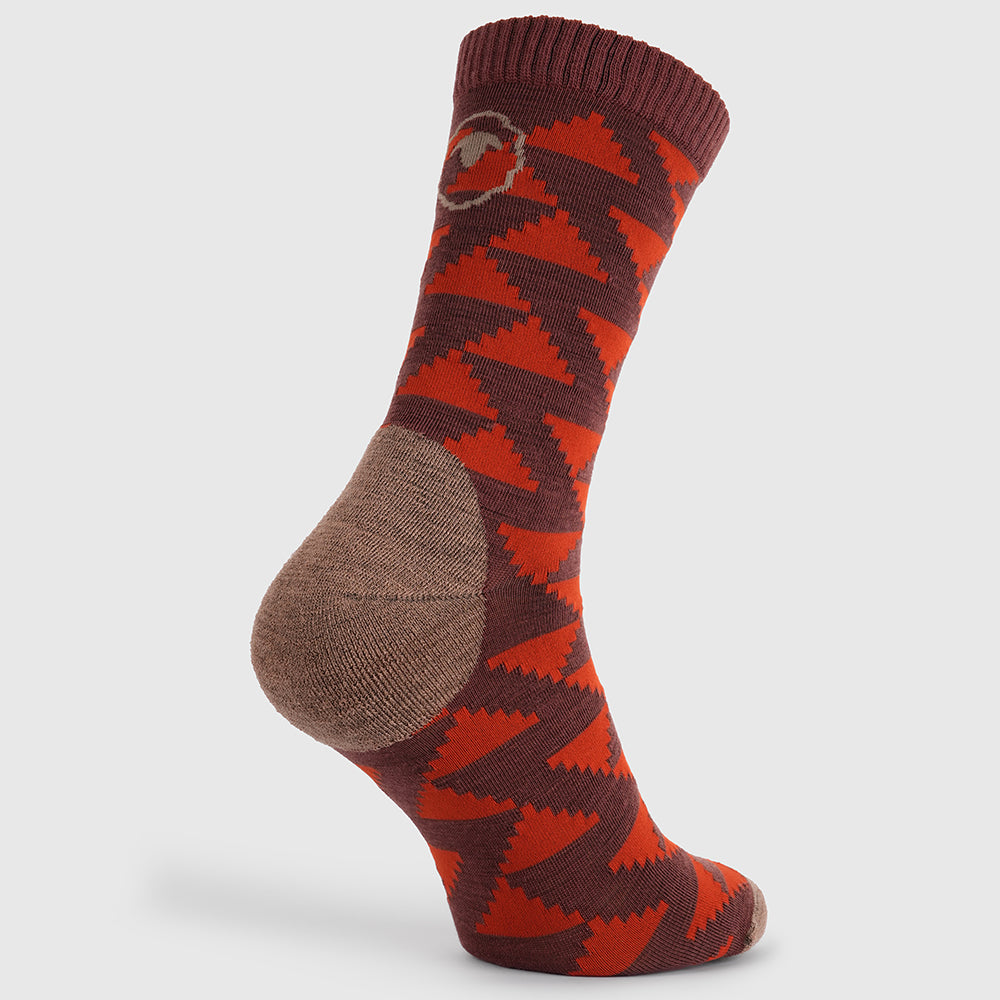 Merino Blend Everyday Socks (3 Pack - Burnt Orange/Sable)