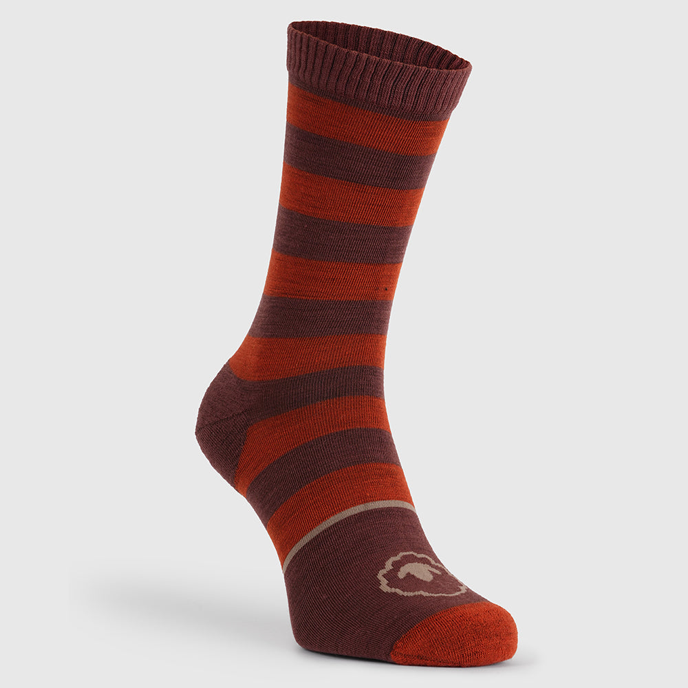 Merino Blend Everyday Socks (3 Pack - Burnt Orange/Sable)