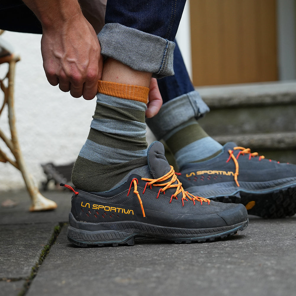 Merino Blend Everyday Socks (3 Pack - Olive/Forest/Agave/Spice)