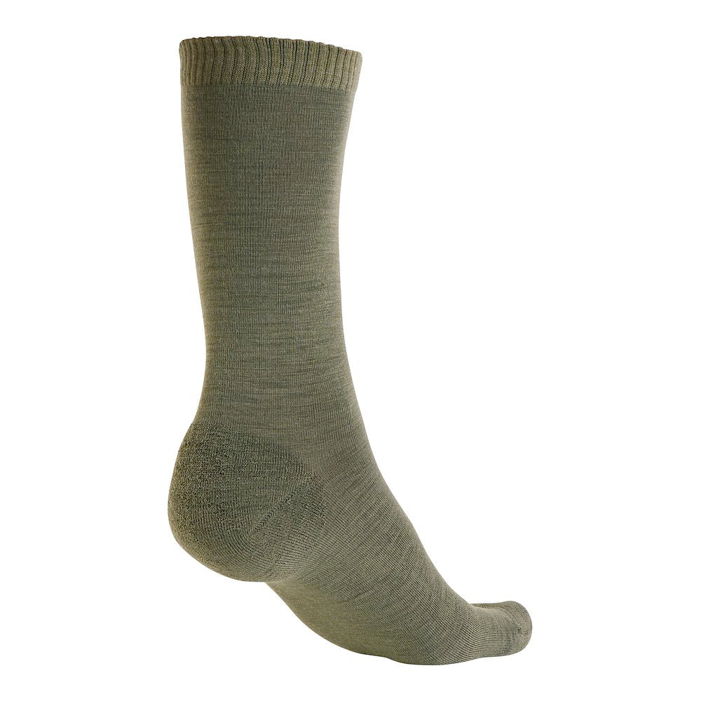 Merino Blend Everyday Socks (3 Pack - Olive Melange)