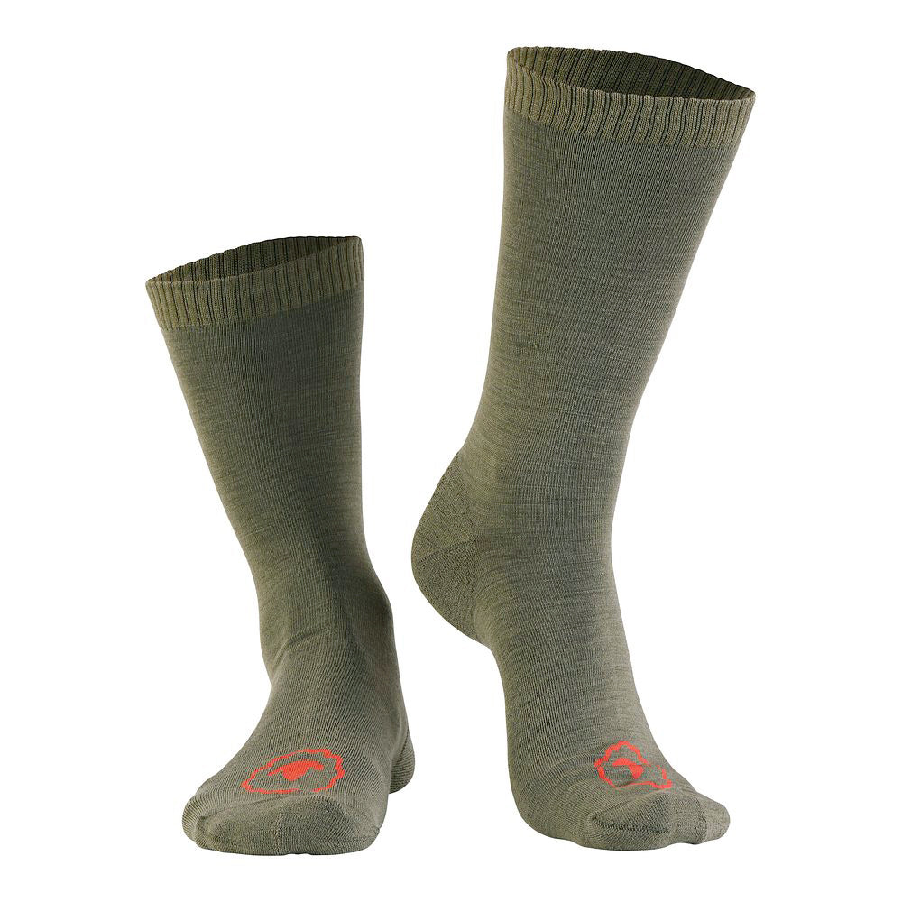 Merino Blend Everyday Socks (3 Pack - Olive Melange)