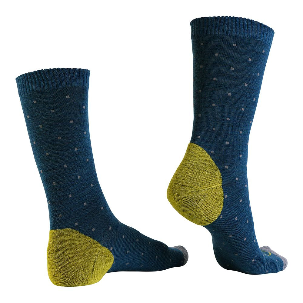 Merino Blend Everyday Socks (3 Pack - Petrol/Smoke Melange/Lime Cloud)