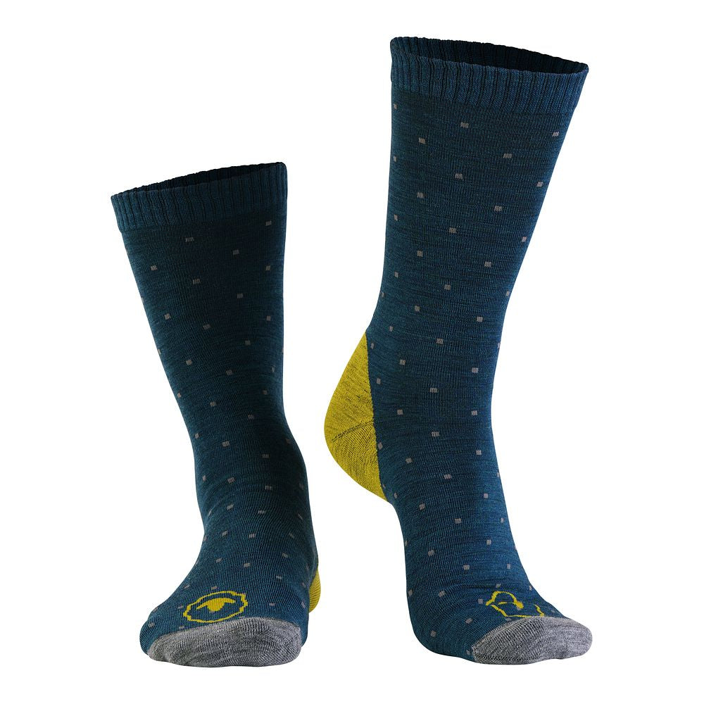 Merino Blend Everyday Socks (3 Pack - Petrol/Smoke Melange/Lime Cloud)