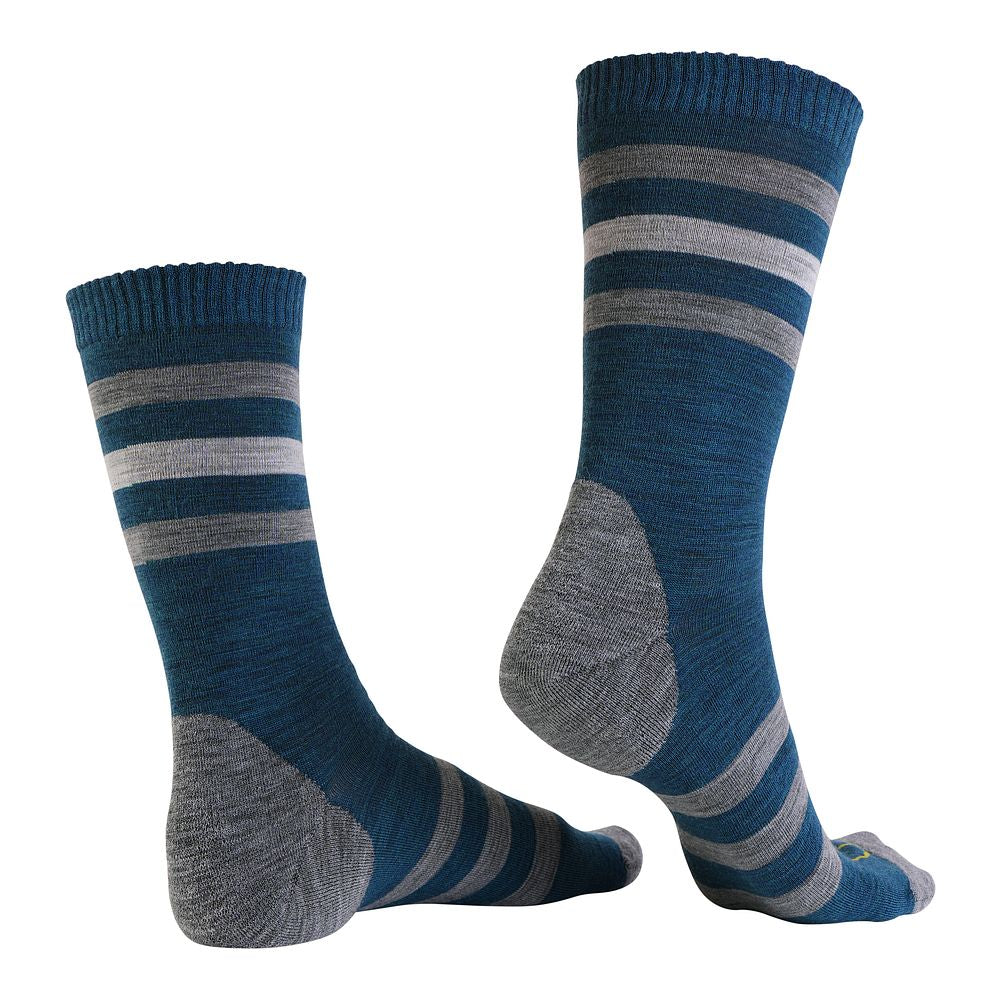 Merino Blend Everyday Socks (3 Pack - Petrol/Smoke Melange/Lime Cloud)