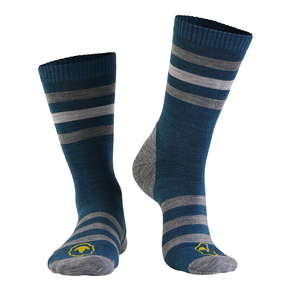 Merino Blend Everyday Socks (3 Pack - Petrol/Smoke Melange/Lime Cloud)