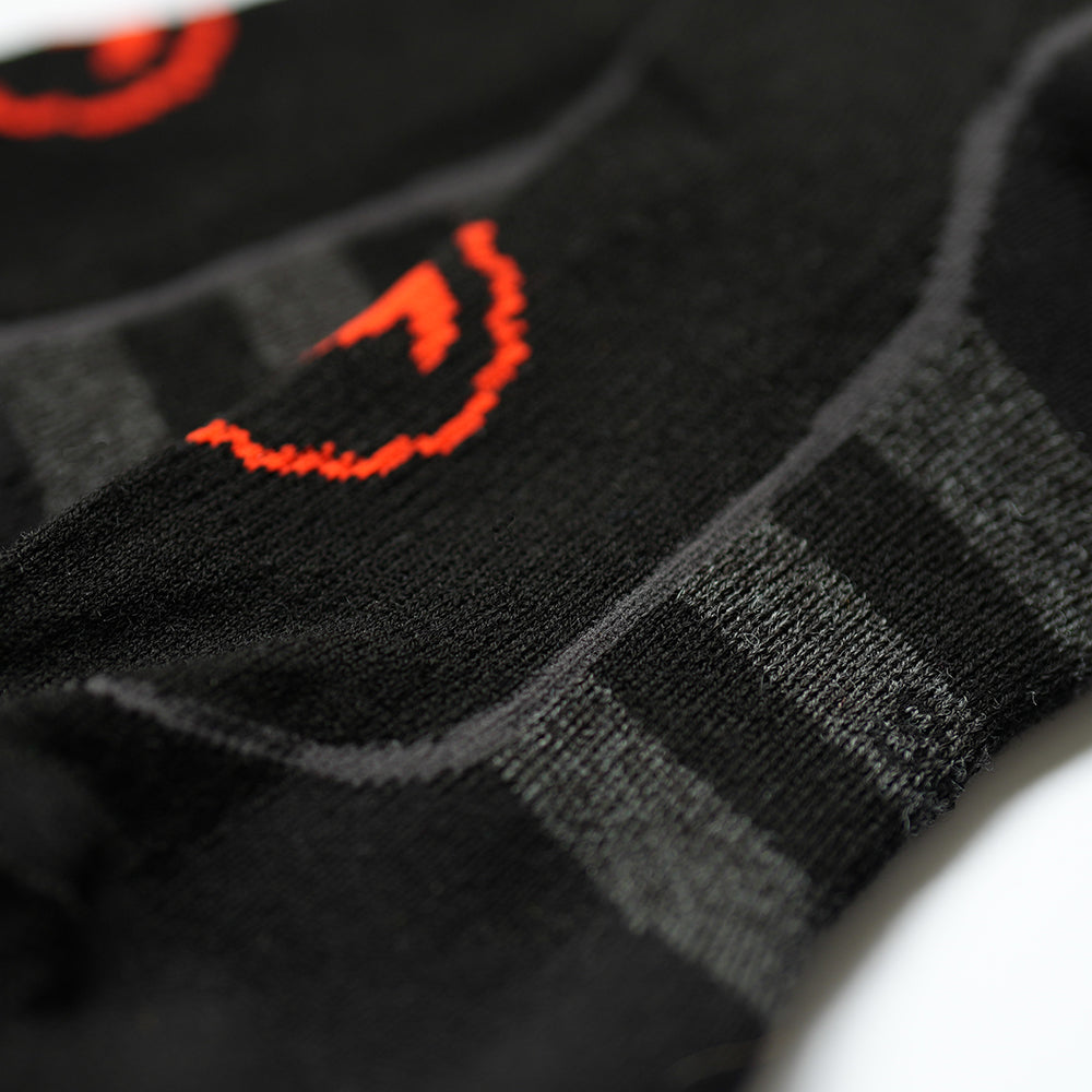 Merino Blend Hiking Socks (3 Pack - Black/Smoke Melange)
