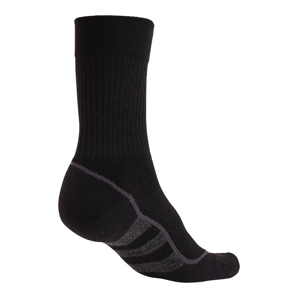 Merino Blend Hiking Socks (3 Pack - Black/Smoke Melange)