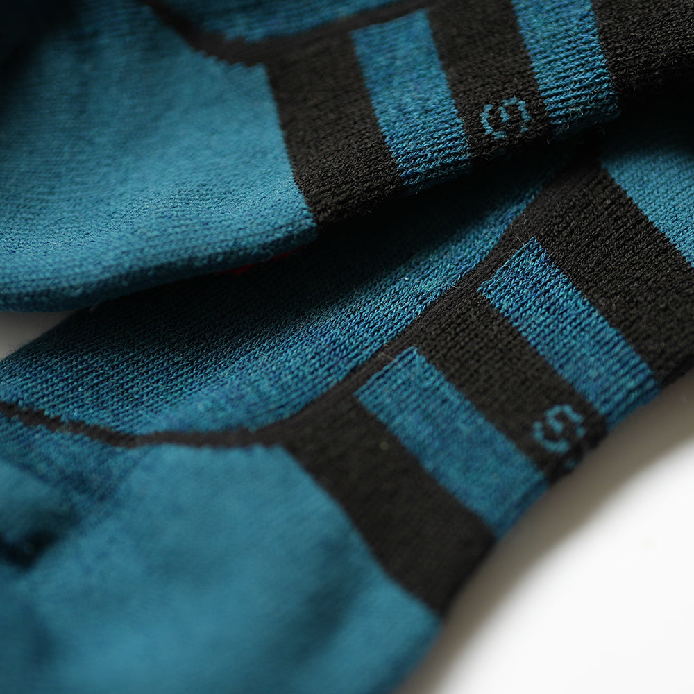 Merino Blend Hiking Socks (3 Pack - Petrol/Black)