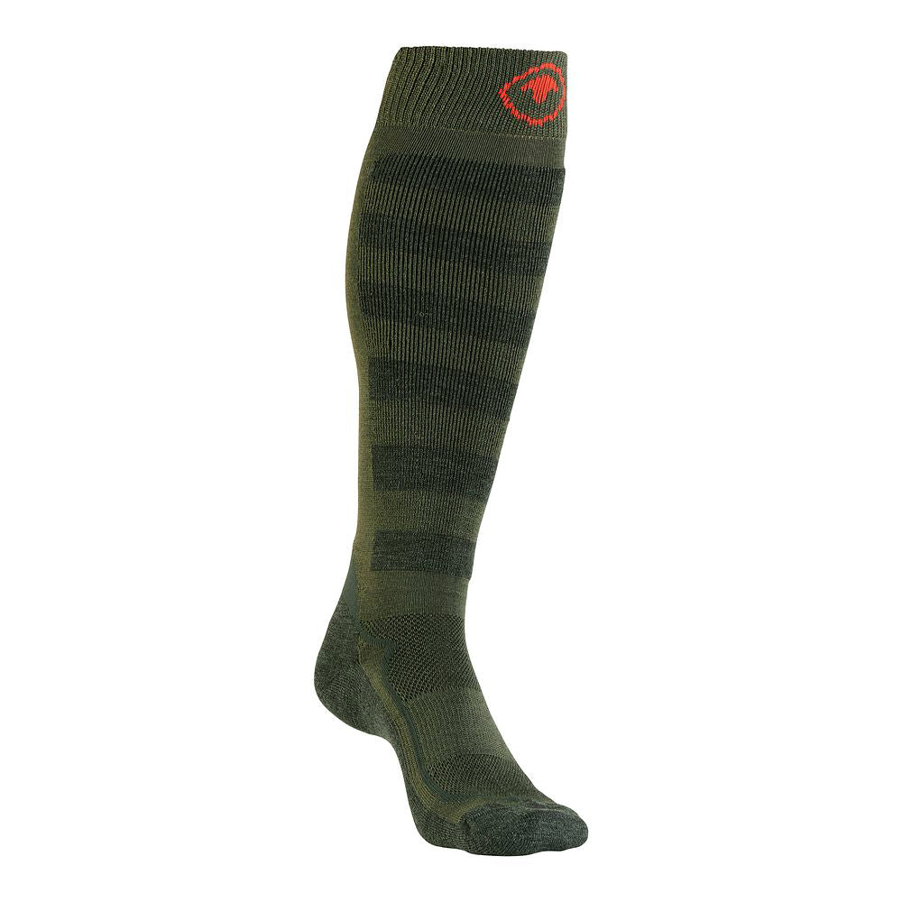 Merino Blend Ski Socks (Olive/Forest)