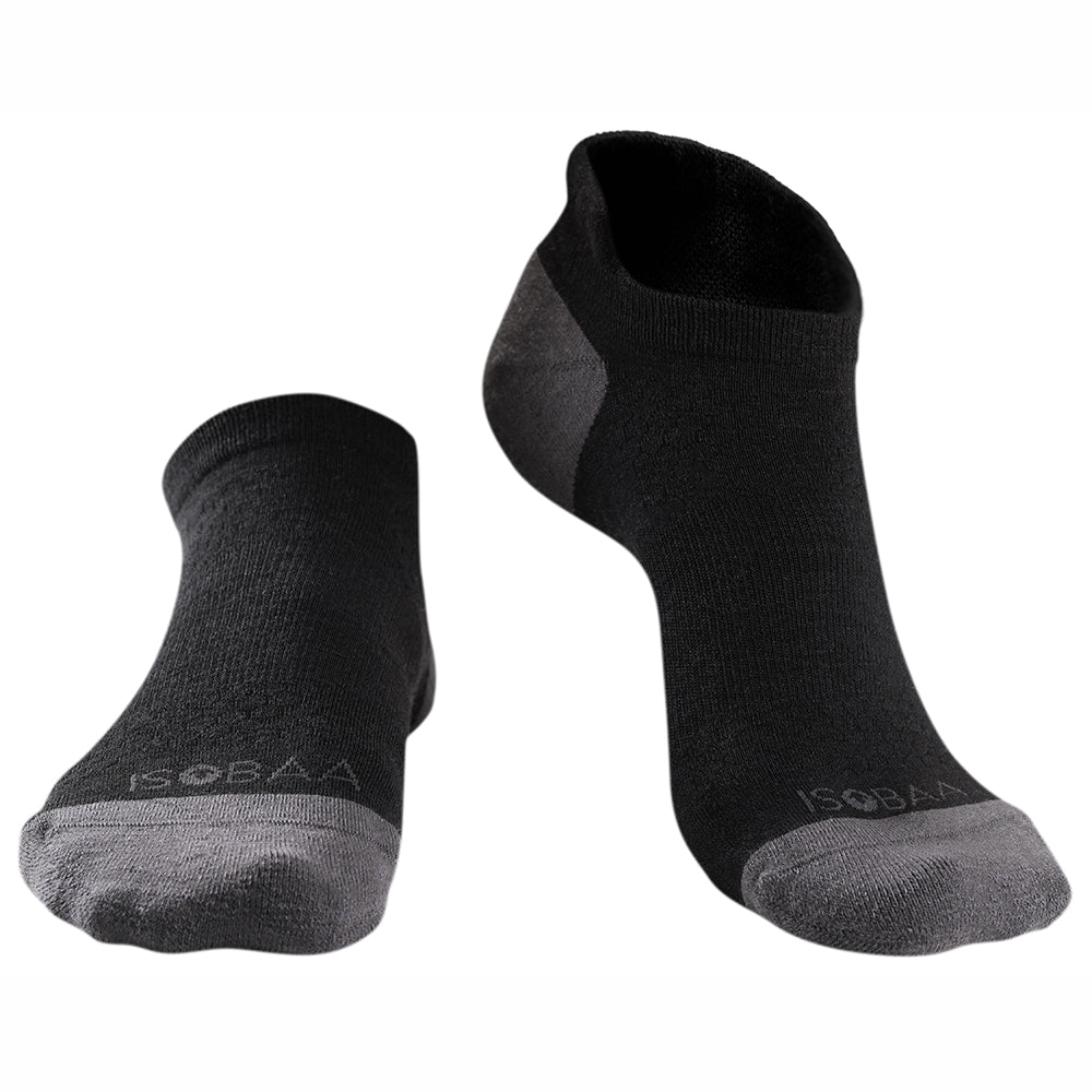 Merino Blend Trainer Socks (3 Pack Black) Isobaa