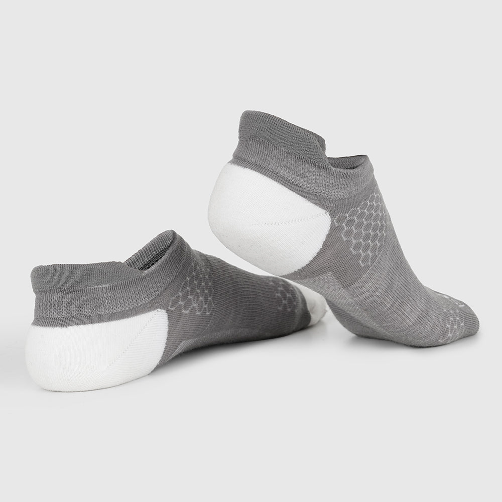 Merino Blend Trainer Socks (3 Pack - Charcoal)