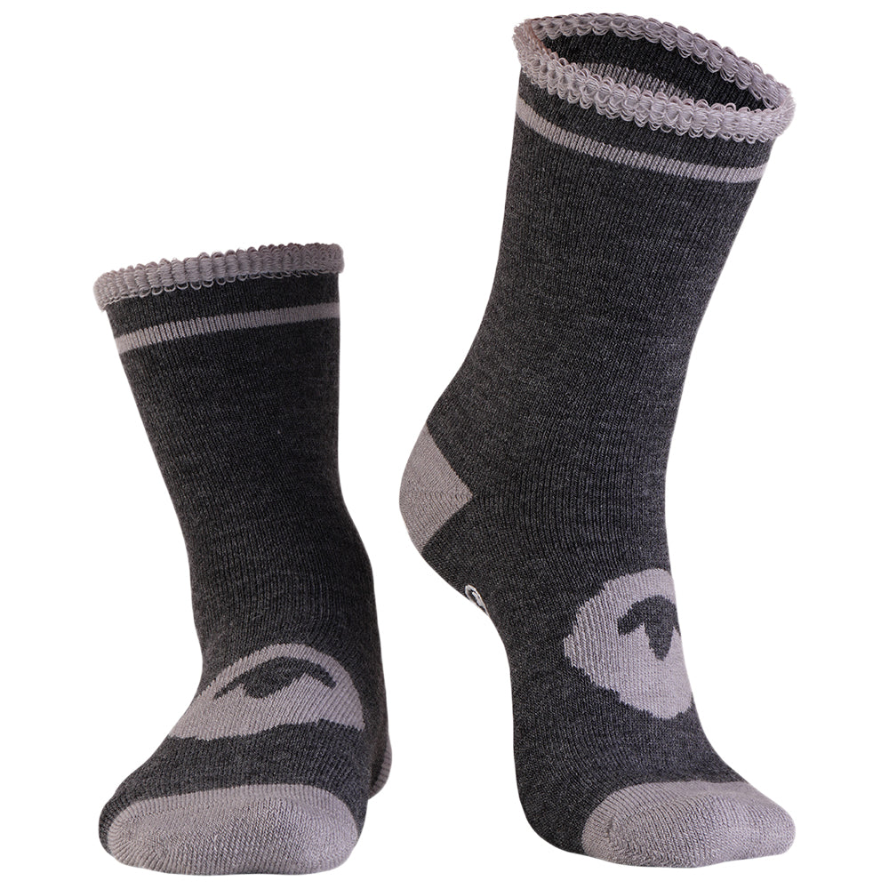 Merino Slipper Socks (Smoke)