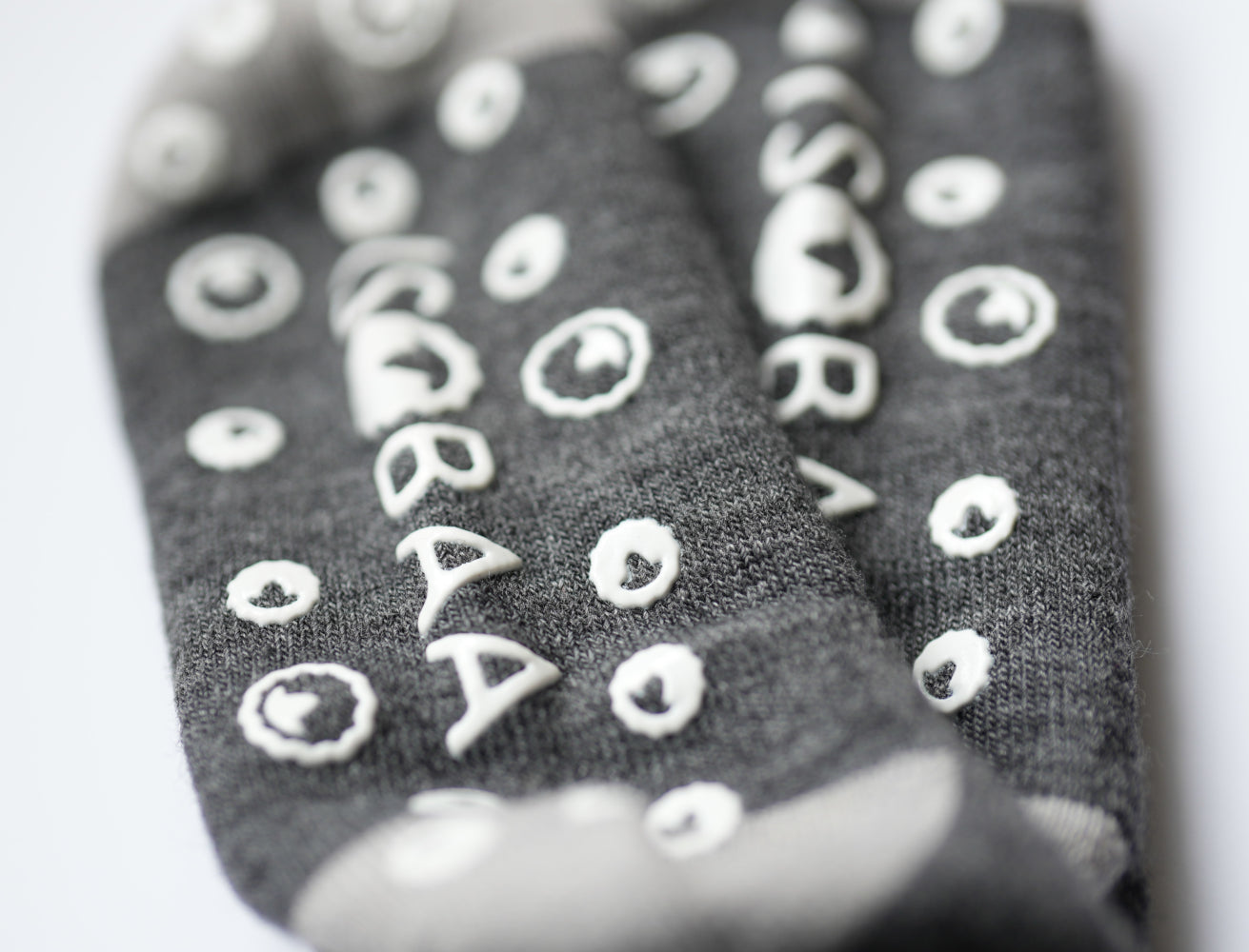 Merino Slipper Socks (Smoke)