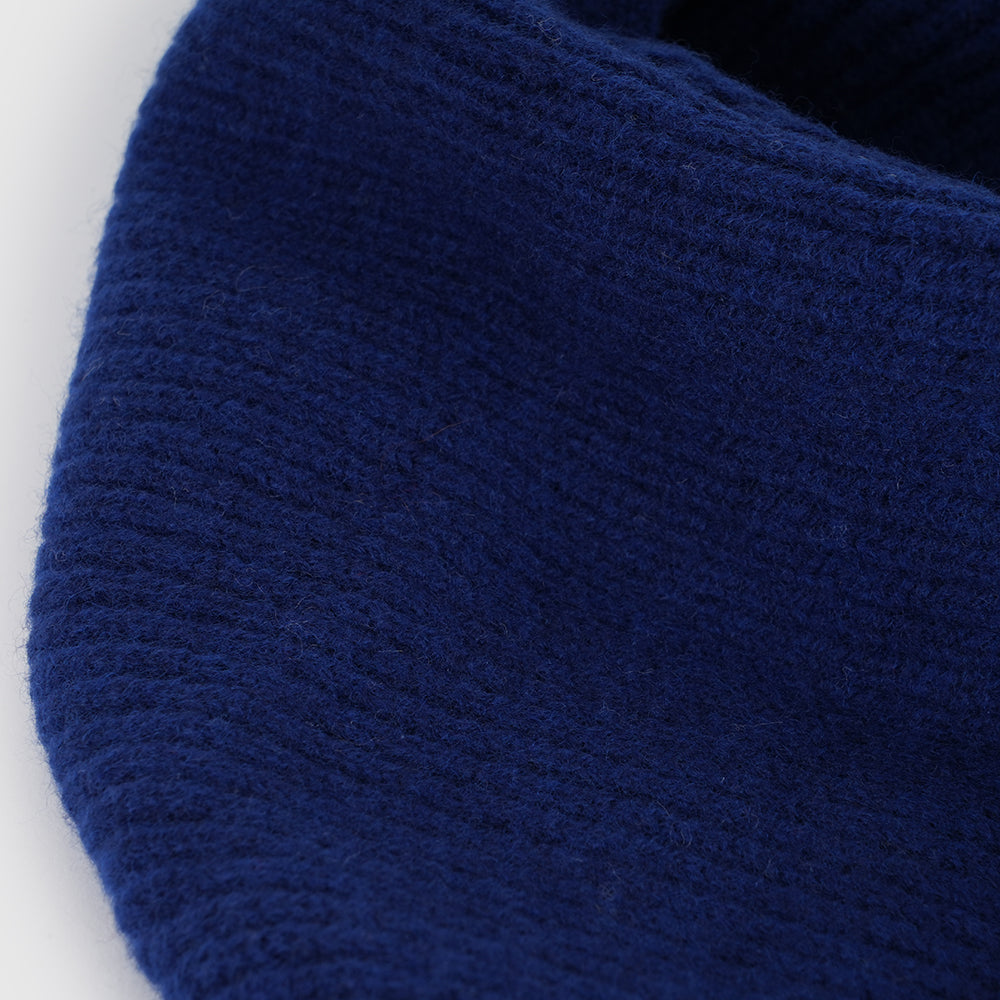 Merino Triangle Scarf (Navy)