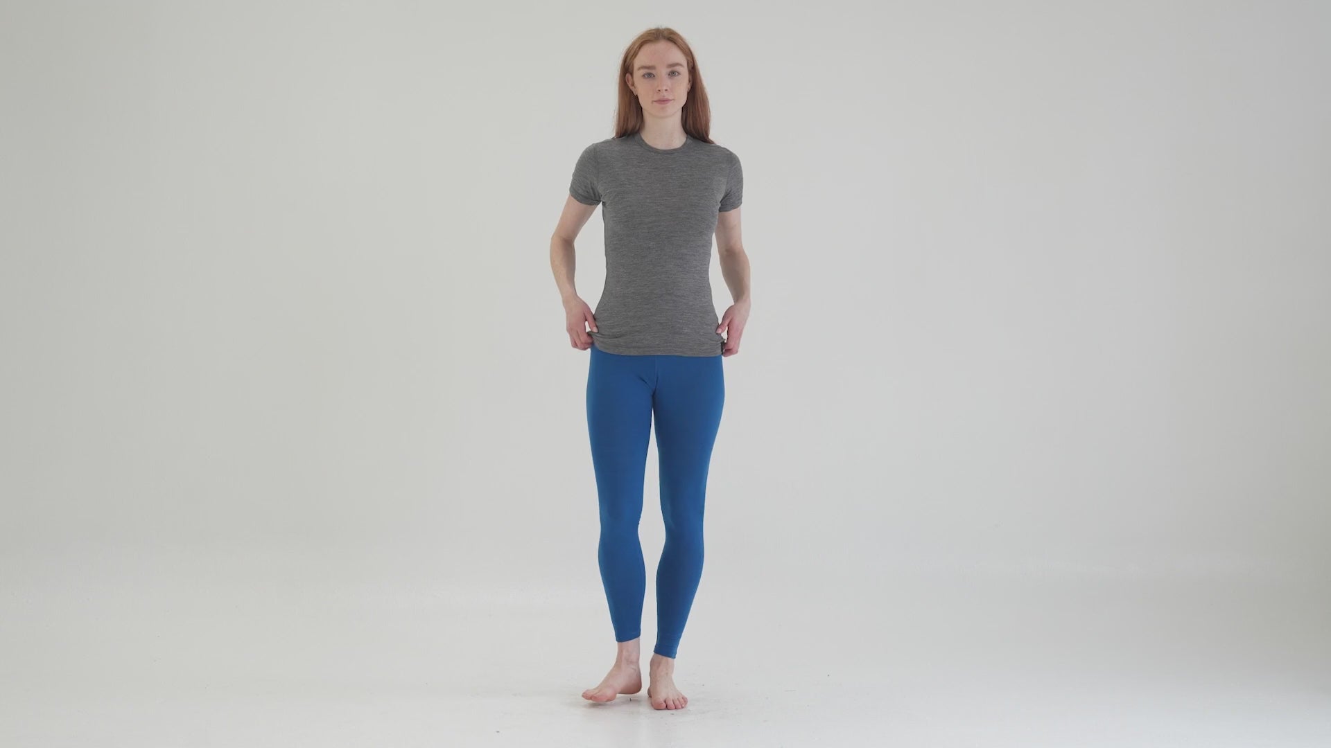 Womens Merino 200 Tights (Blue) | align: 45% 50% | Model: Sophie
