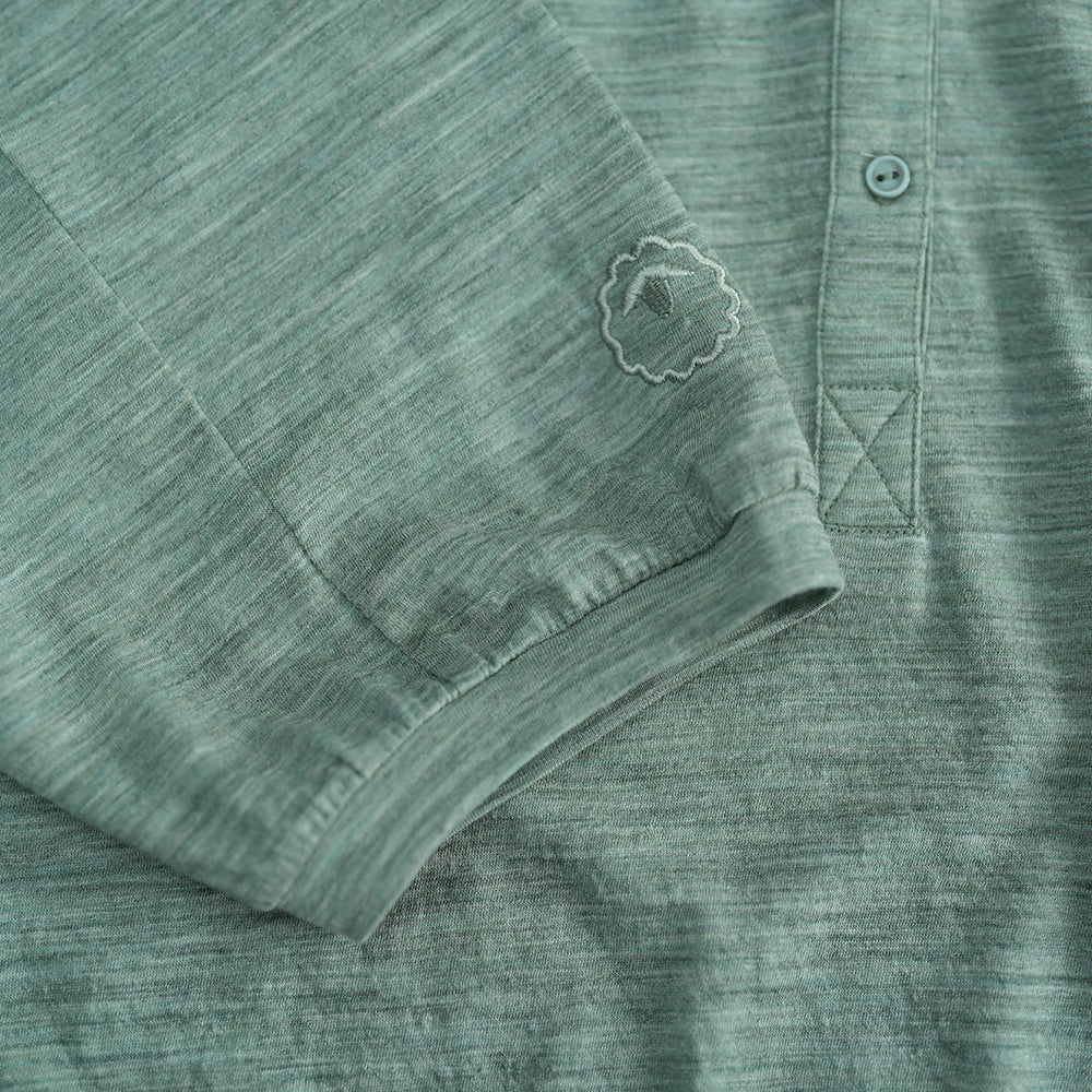 Womens 120 Ultrafine Cropped Blouse (Agave)