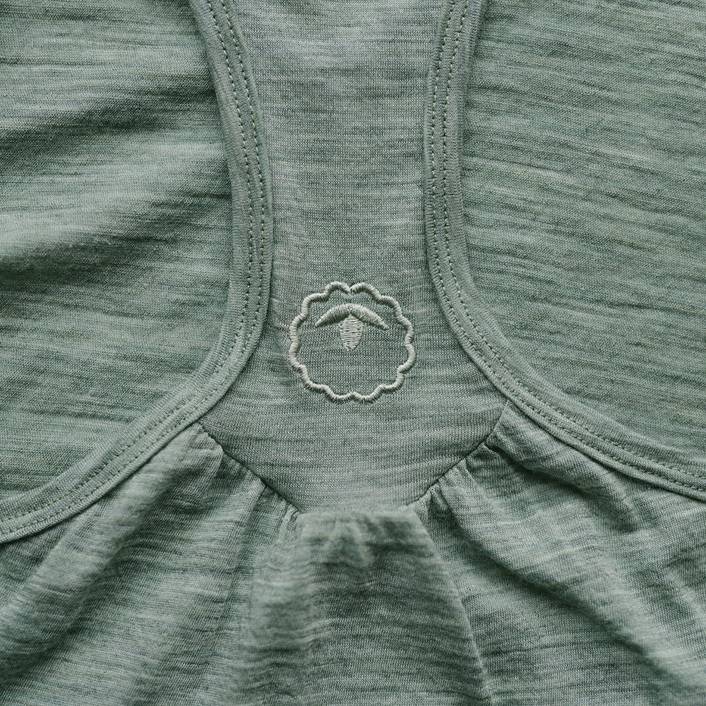 Womens 120 Ultrafine Racer Vest (Agave)