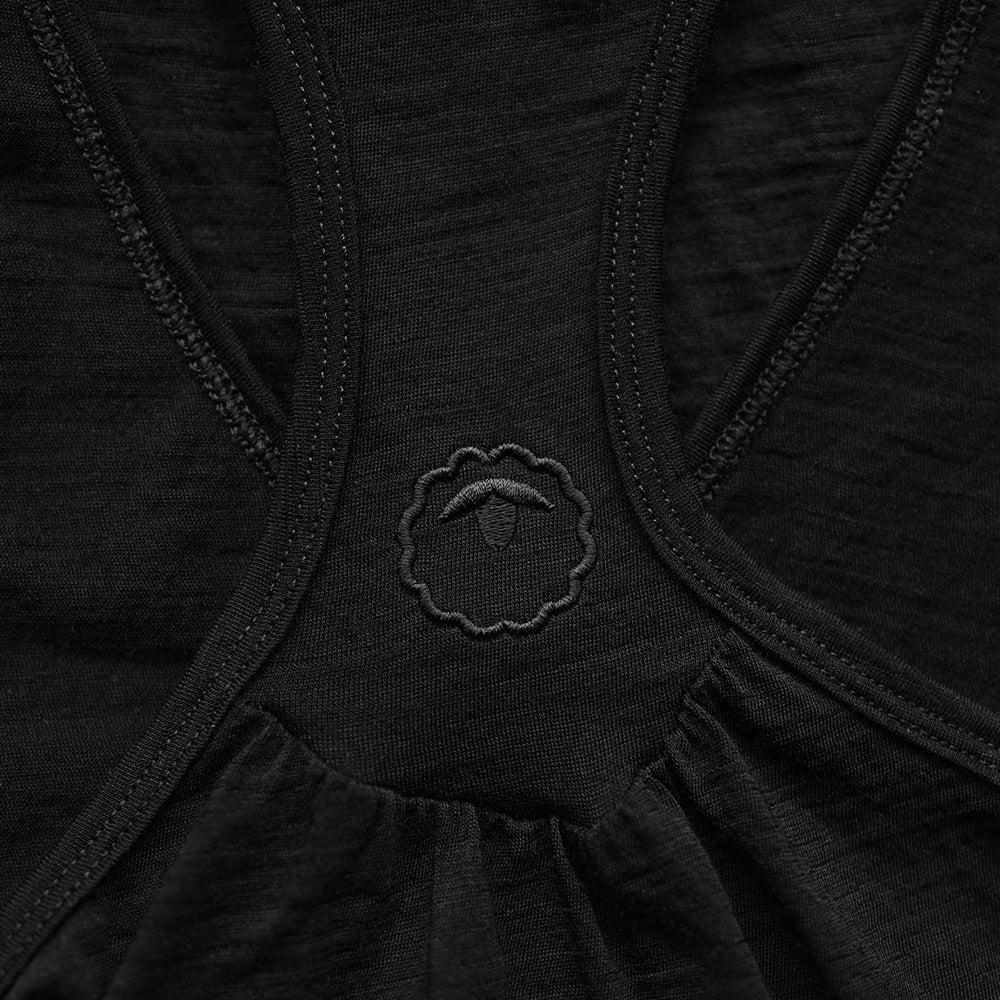 Womens 120 Ultrafine Racer Vest (Black)