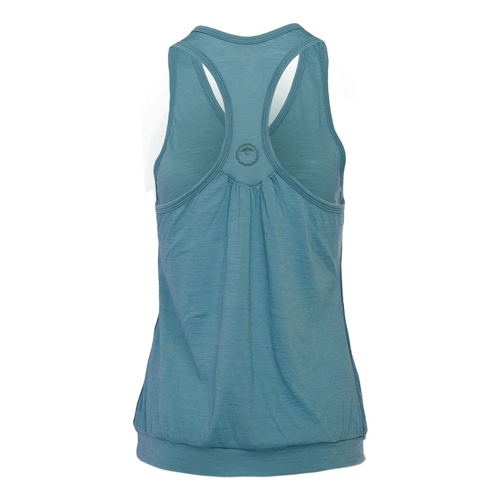 Womens 120 Ultrafine Racer Vest (Lagoon)