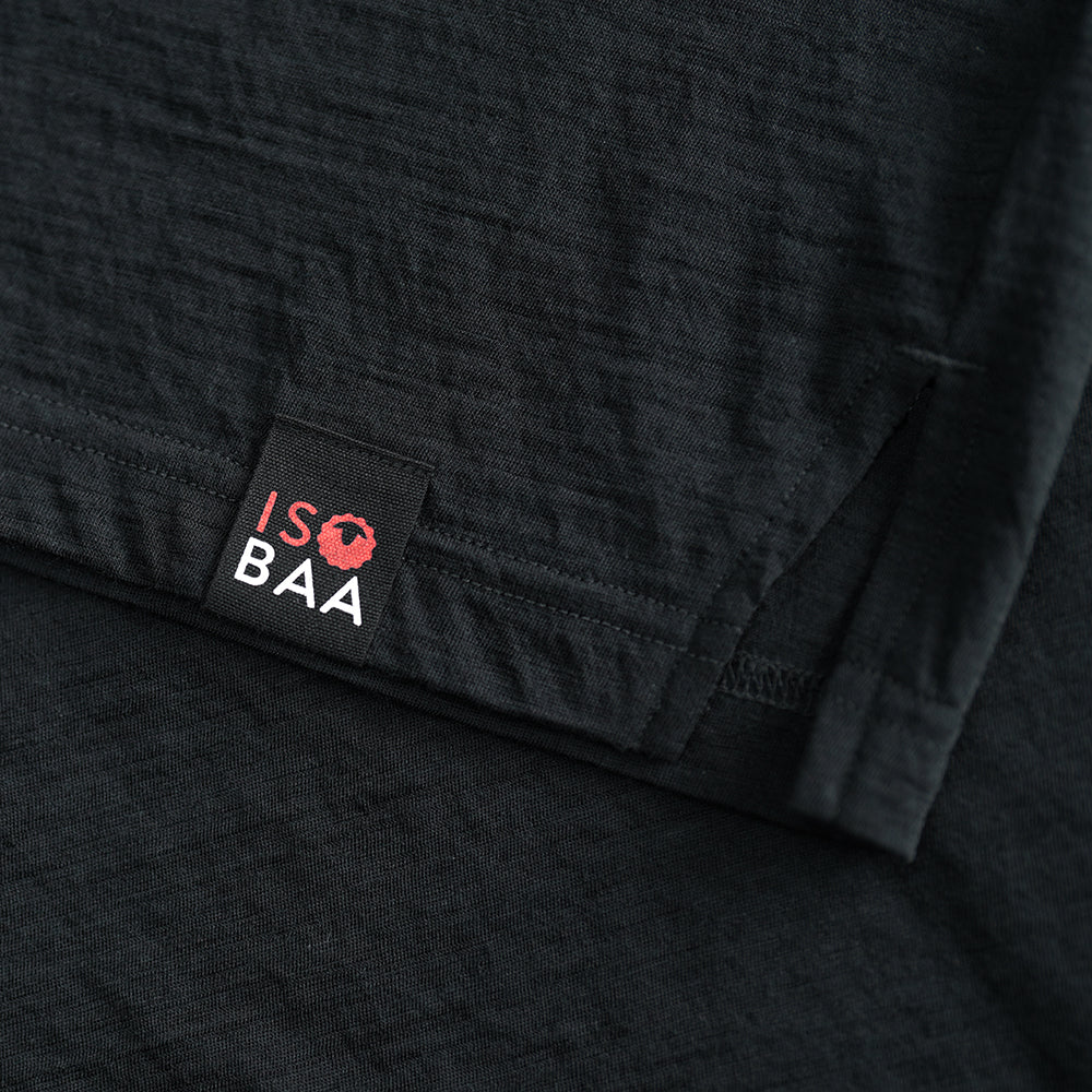 Womens 120 Ultrafine SS Scoop Top (Black)