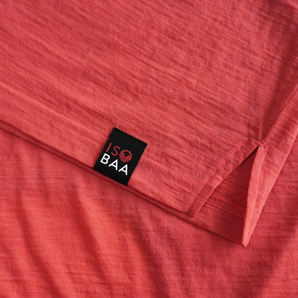 Womens 120 Ultrafine SS Scoop Top (Coral)