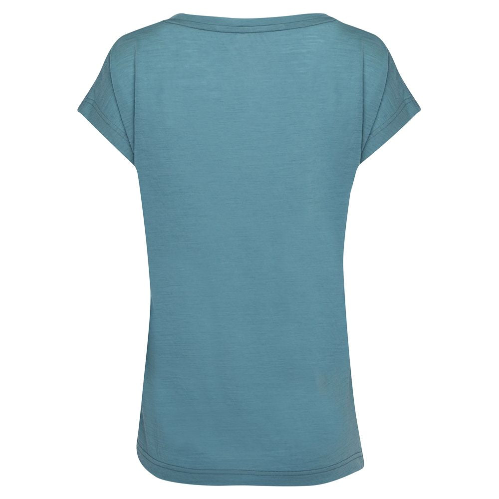 Womens 120 Ultrafine SS Scoop Top (Lagoon)
