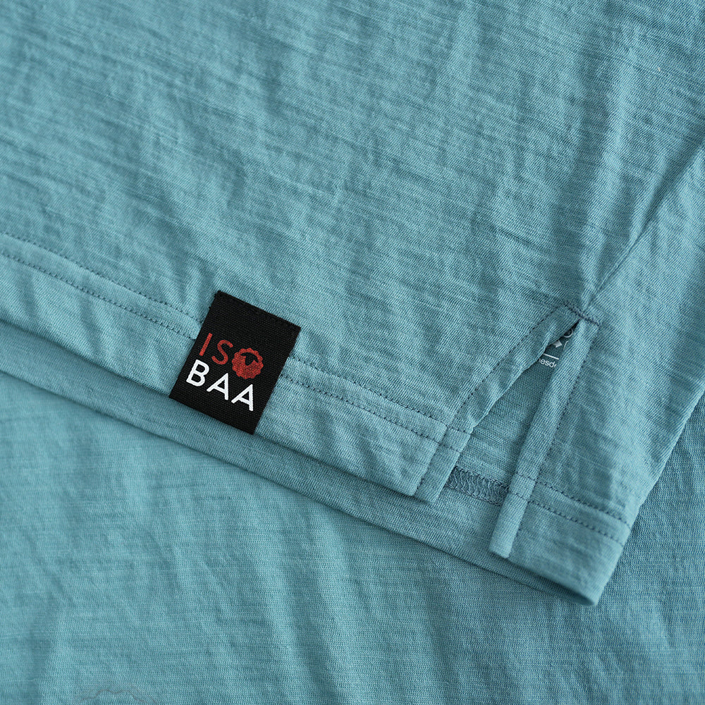 Womens 120 Ultrafine SS Scoop Top (Lagoon)