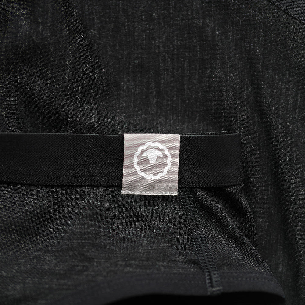 Womens 160 Bikini Knickers (Black Melange)