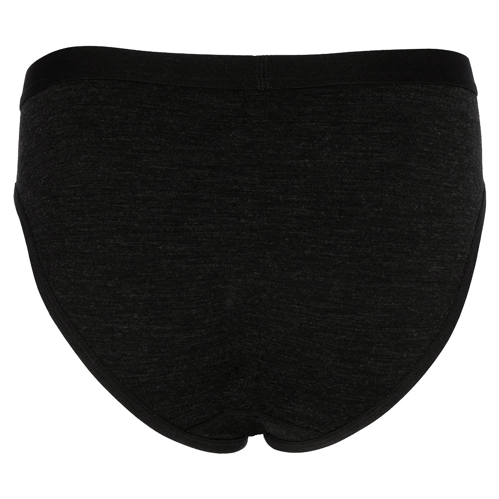 Womens 160 Bikini Knickers (Black Melange)