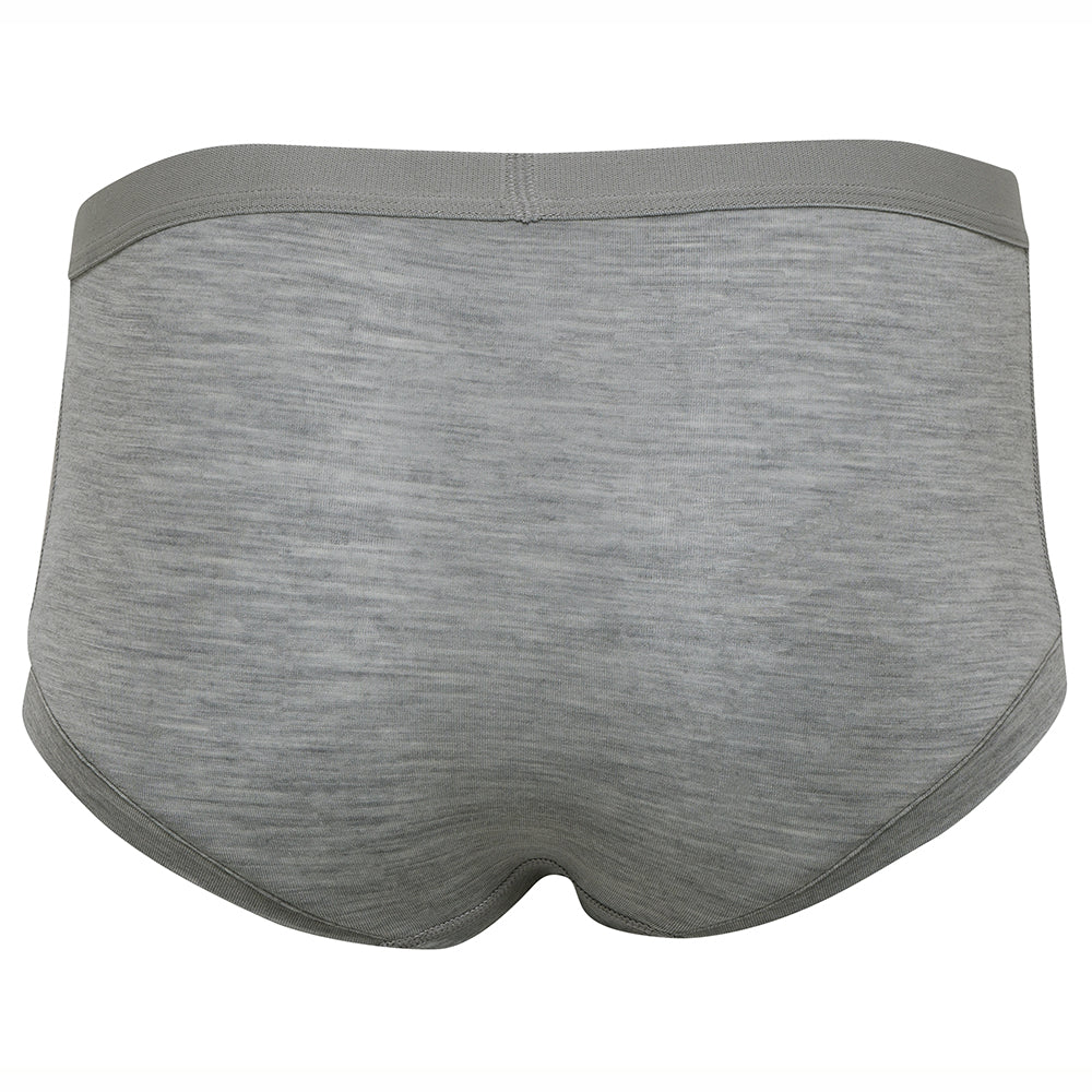 Womens Merino Blend 160 Hipster Knickers (Cloud Melange)
