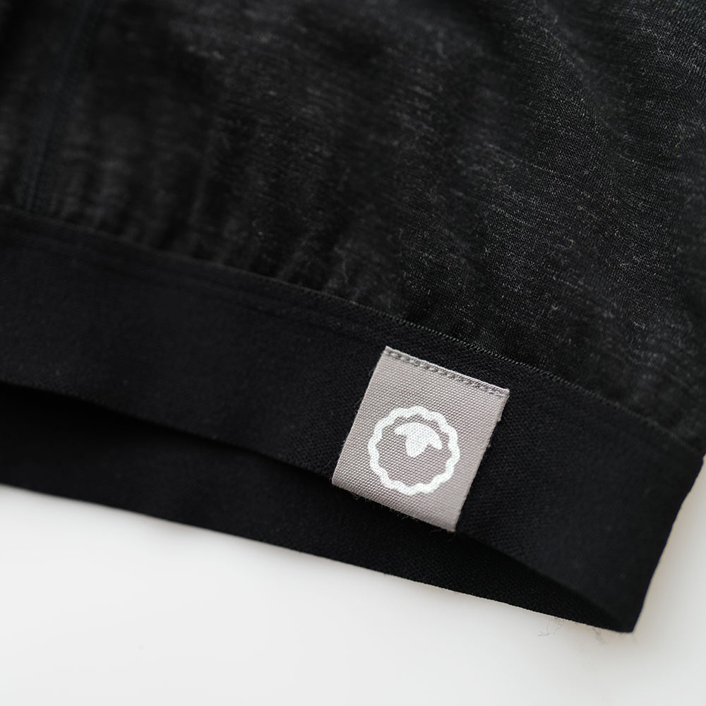 Womens 160 Racer Crop Top (Black Melange)