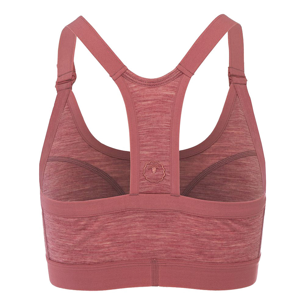 Womens 160 Racer Crop Top (Blush Melange)