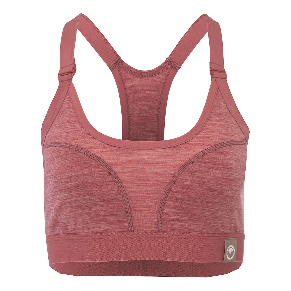 Womens 160 Racer Crop Top (Blush Melange)