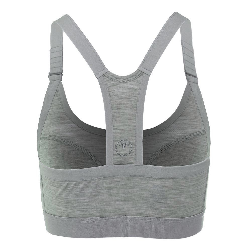 Womens 160 Racer Crop Top (Cloud Melange)