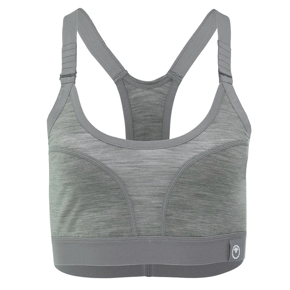 Womens 160 Racer Crop Top (Cloud Melange)