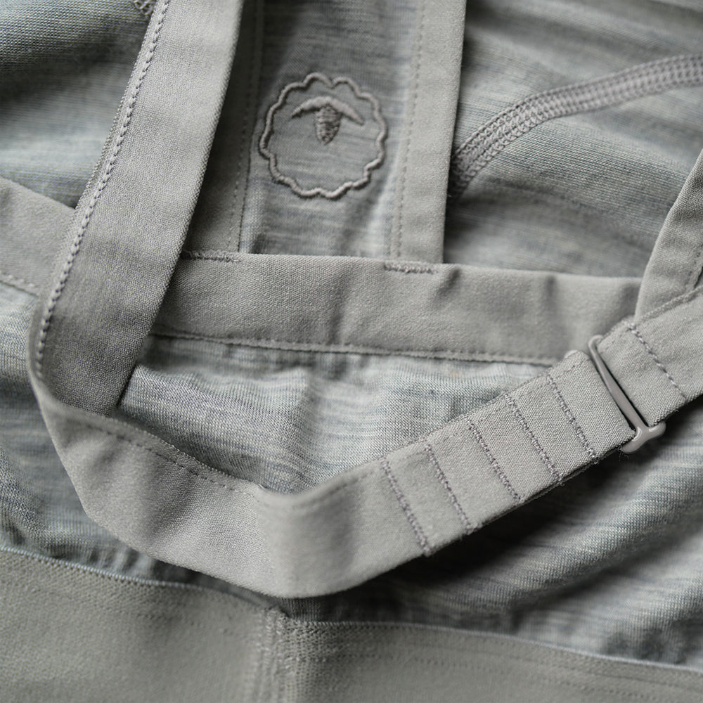 Womens 160 Racer Crop Top (Cloud Melange)