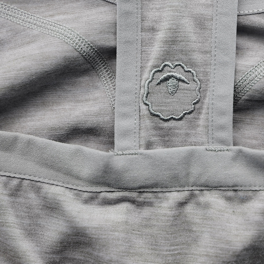 Womens 160 Racer Crop Top (Cloud Melange)