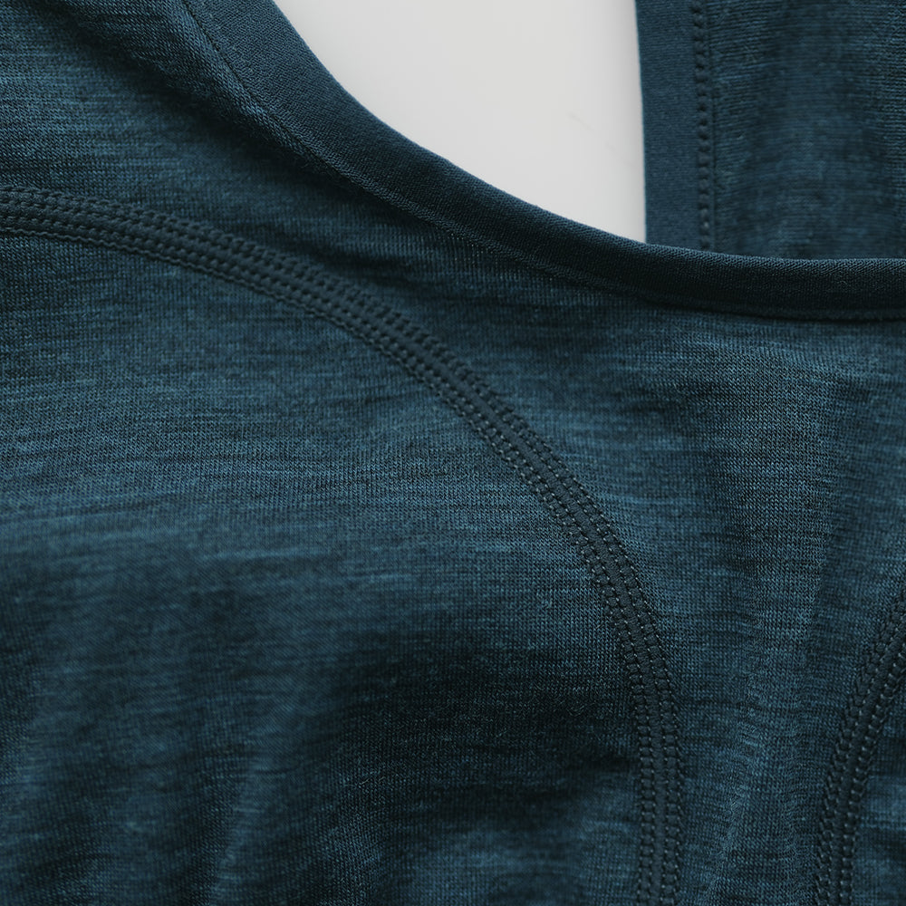 Womens 160 Racer Crop Top (Petrol)