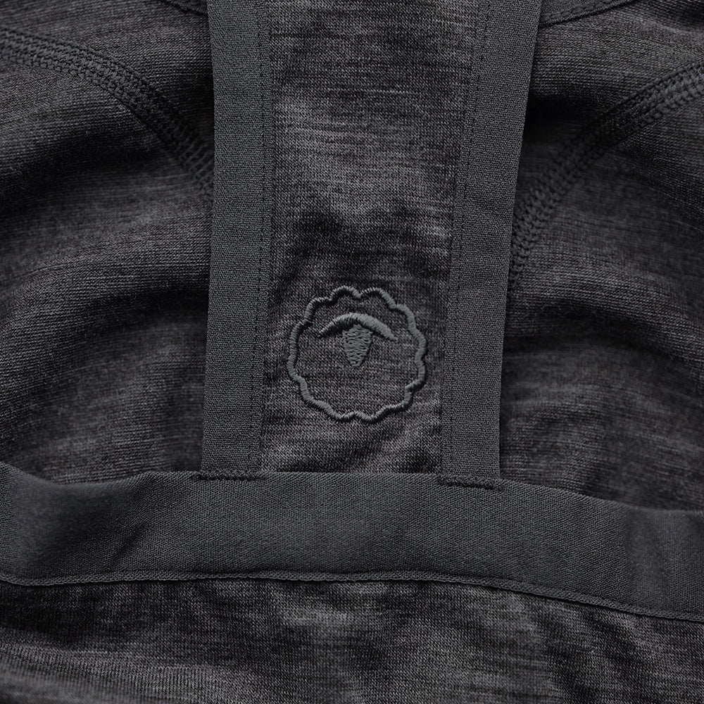 Womens 160 Racer Crop Top (Smoke Melange)