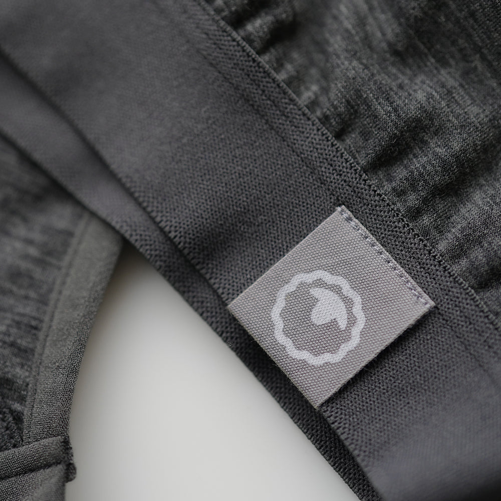 Womens 160 Racer Crop Top (Smoke Melange)